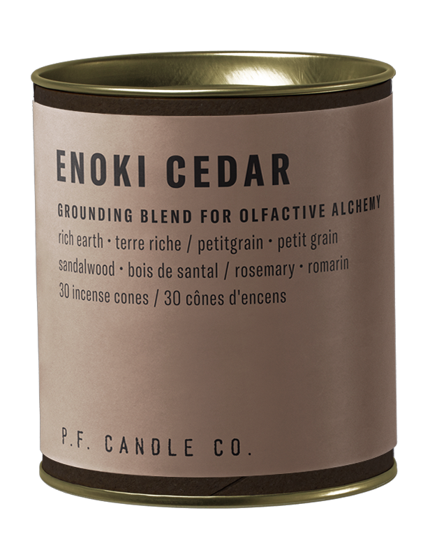 P.F. Candle Co. - Enoki Cedar Incense Cones