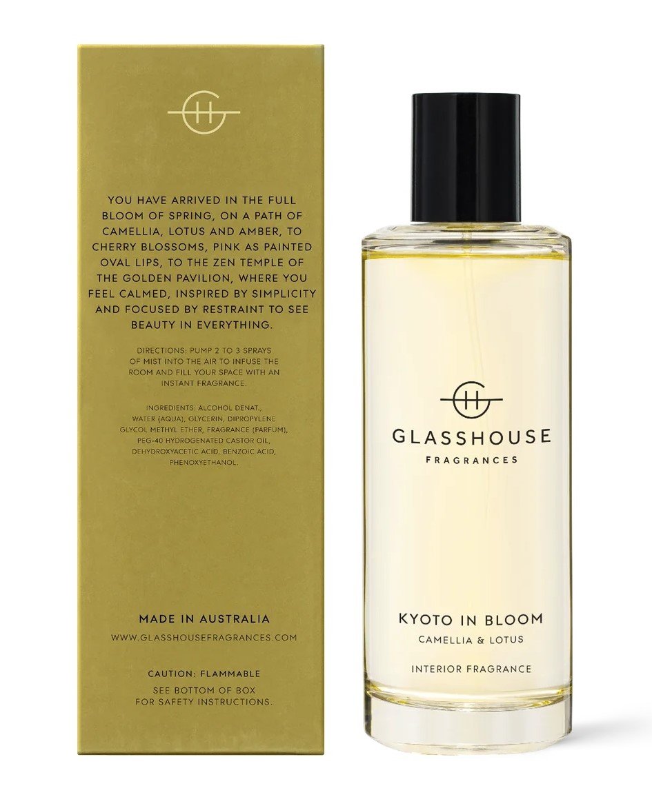 Glasshouse - Kyoto In Bloom Interior Fragrance Room Spray