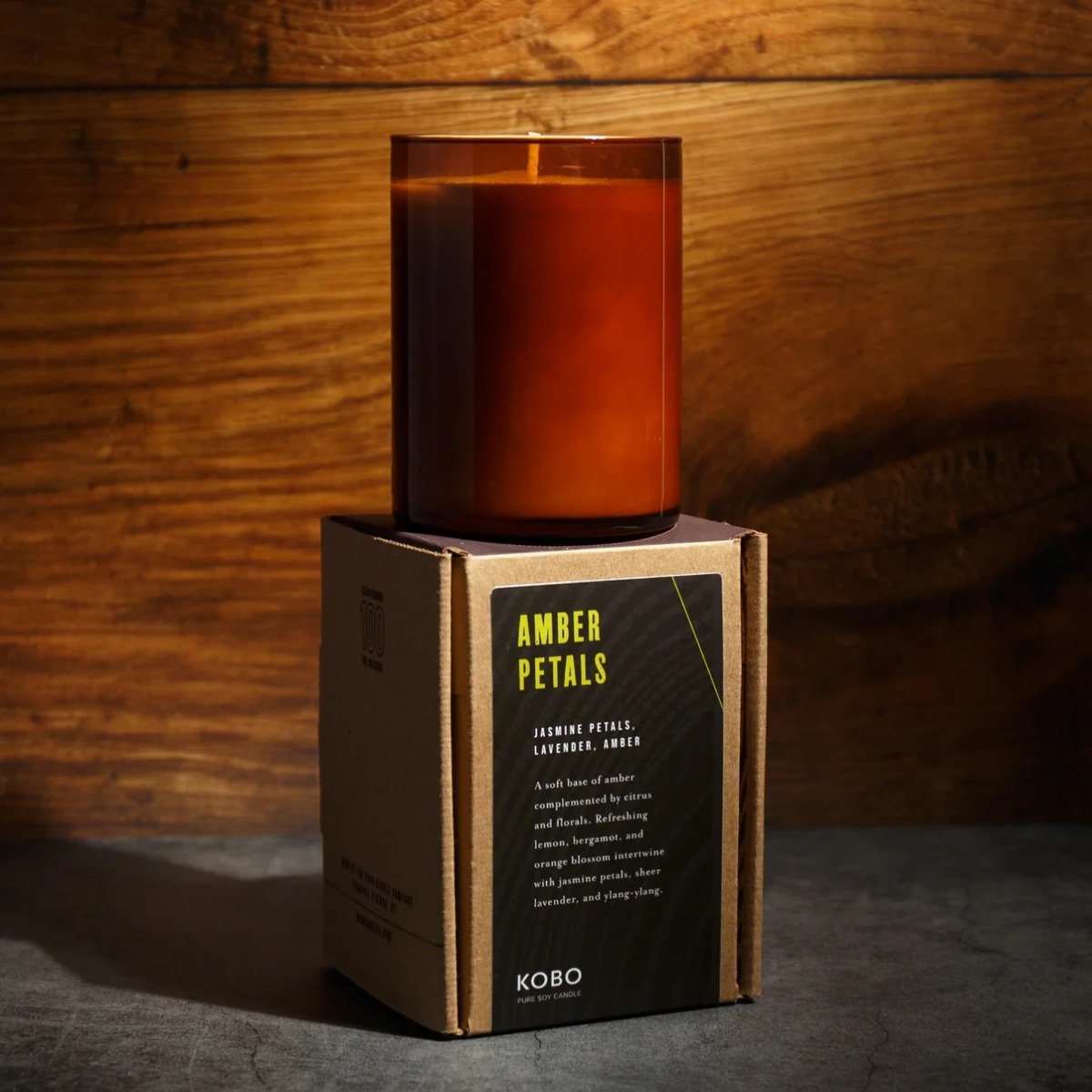 Kobo - Woodblock Amber Petals Candle