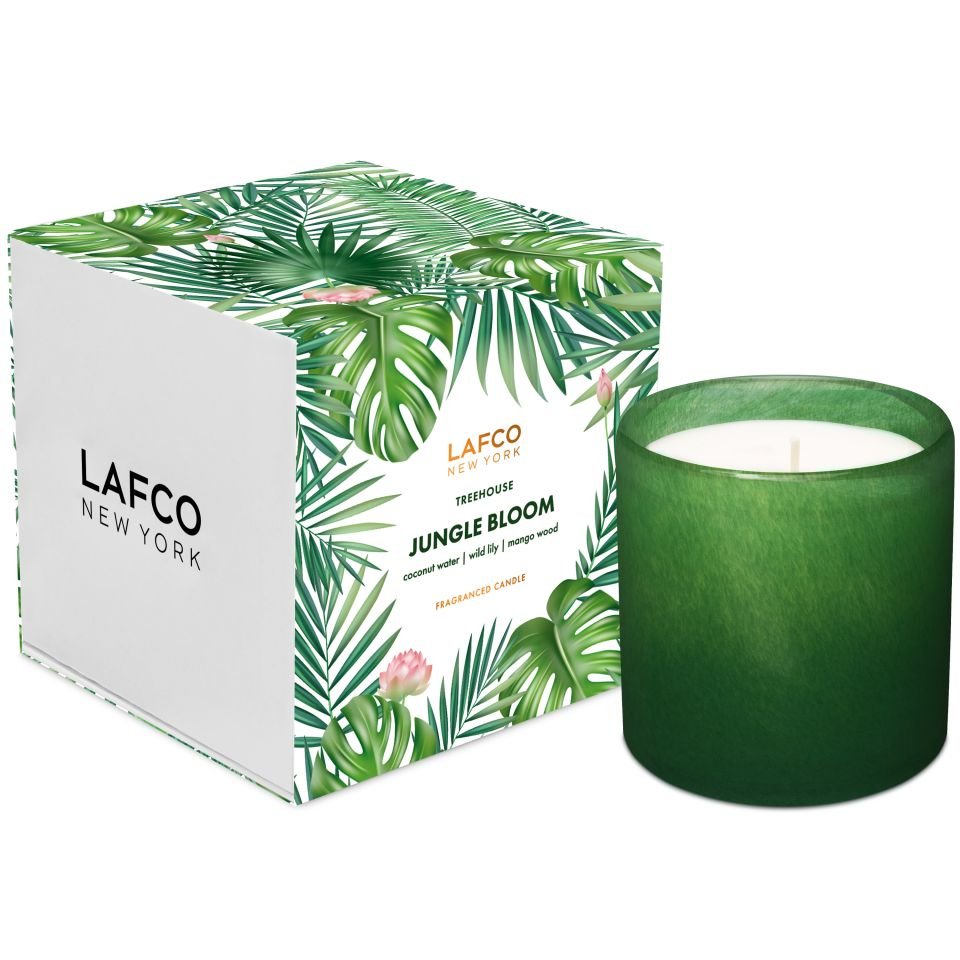 coconut water and palm leaf candle Jungle Bloom Candle Classic 6.5oz