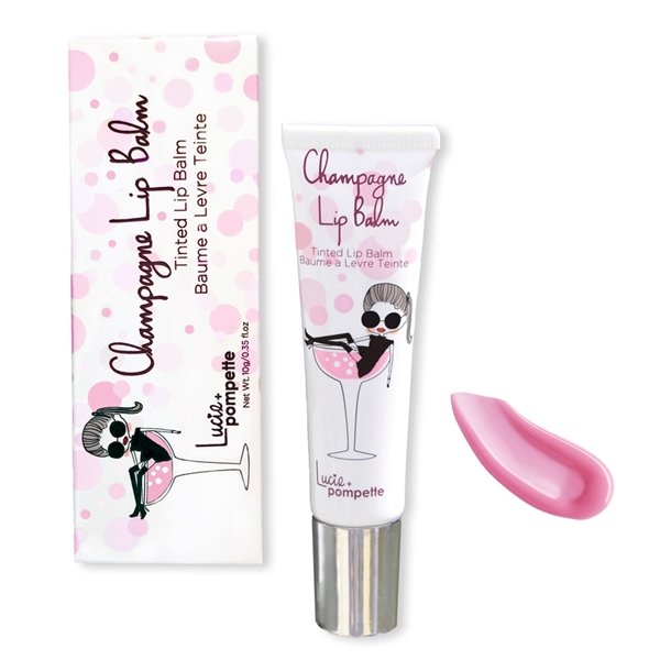 Lucie + Pompette - Pink Bellini (Soft Pink) Champagne Lip Balm