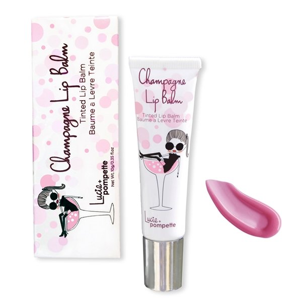 Lucie + Pompette - Flirtini (Natural Rose) Champagne Lip Balm
