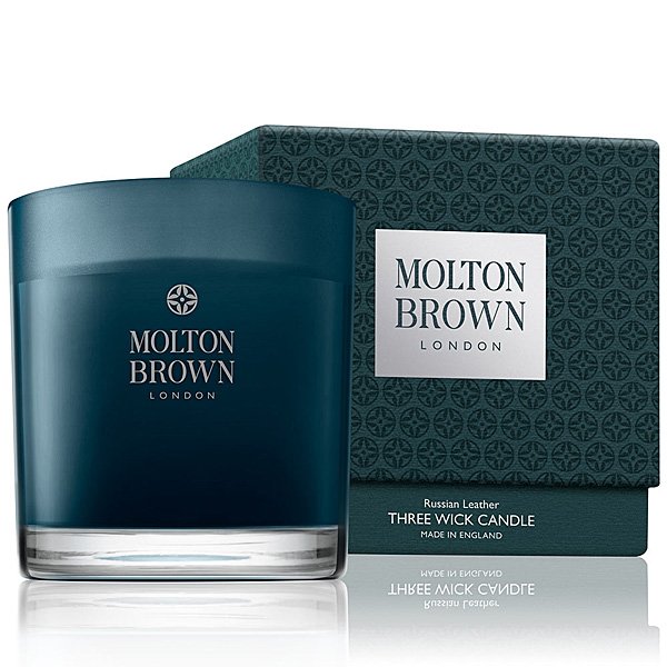 Molton Brown - Russian Leather 3 Wick Candle