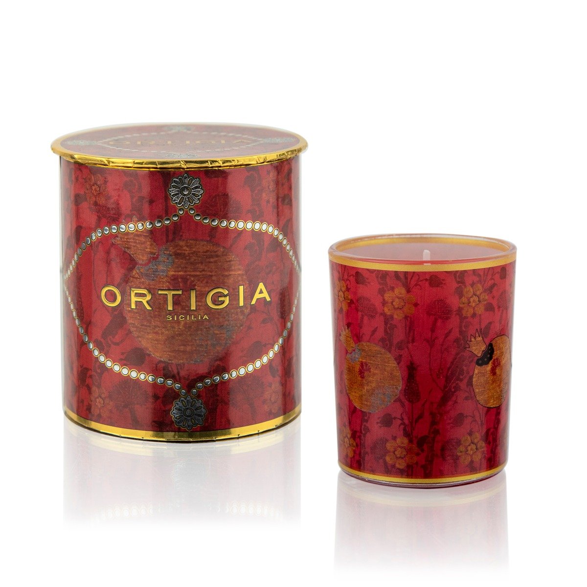Ortigia Sicilia - Pomegranate Decorated Candle