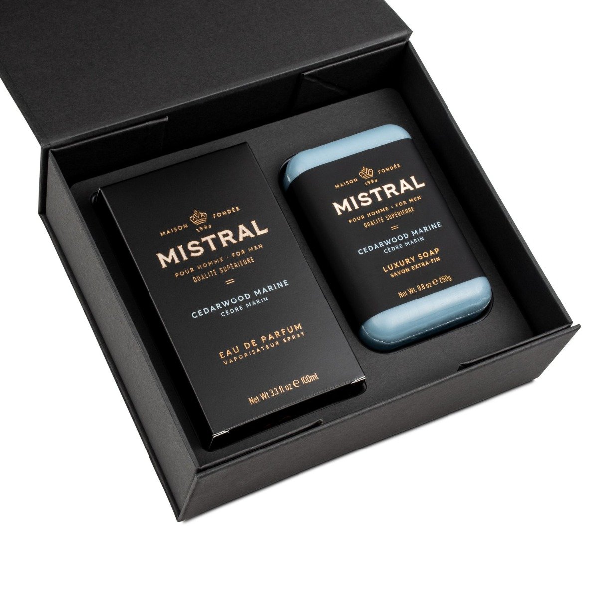 Mistral - Cedarwood Marine Eau de Parfum & Soap Gift Set