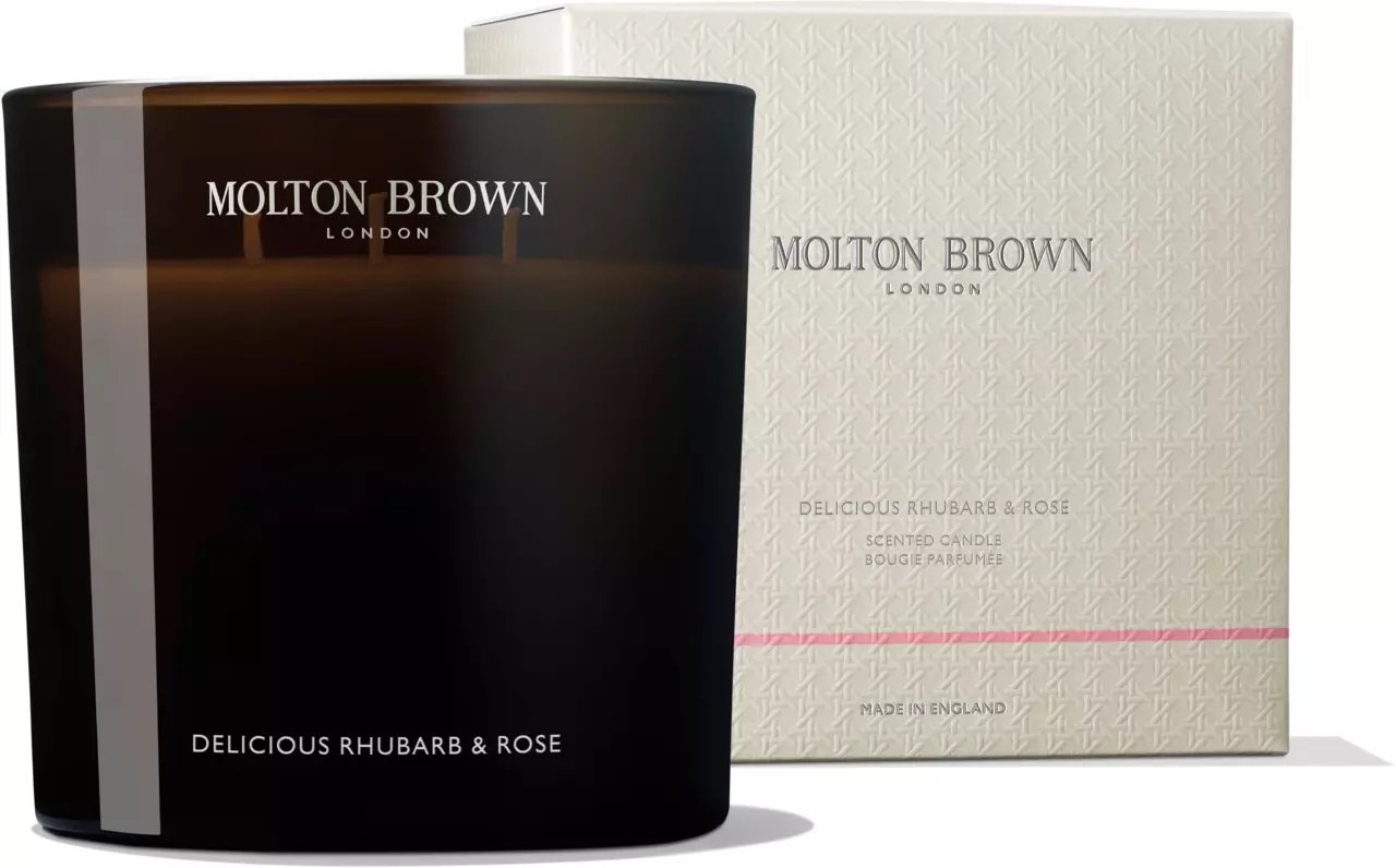 Molton Brown Delicious Rhubarb & Rose Luxury Candle 600g