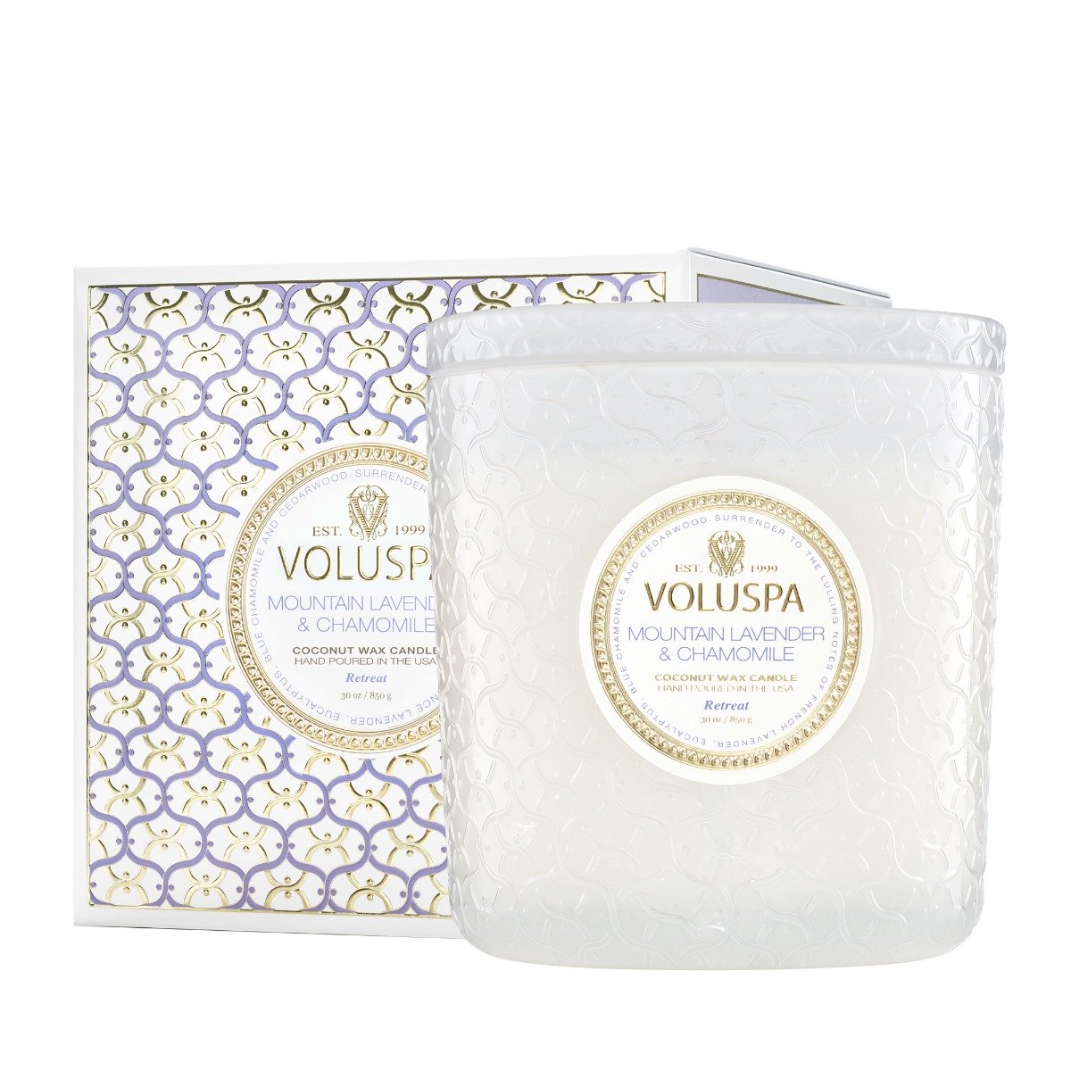 Voluspa - Mountain Lavender & Chamomile Luxe Candle