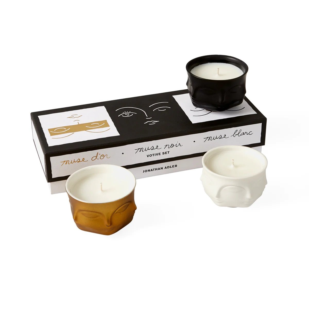 Jonathan Adler - Muse 3 Votive Candle Set