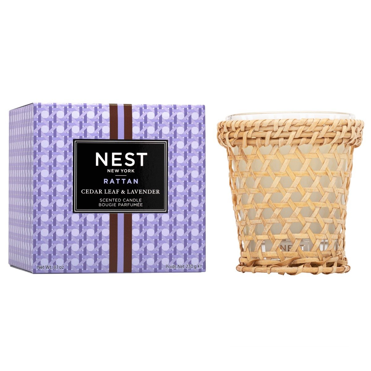 Nest - Cedar Leaf & Lavender Rattan Candle