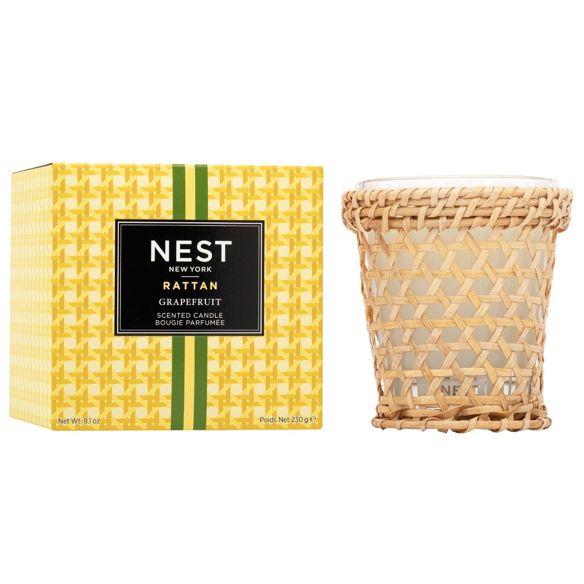 Nest - Grapefruit Rattan Candle