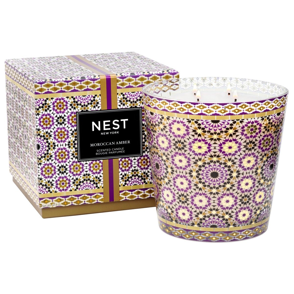 Nest - Moroccan Amber Decorative 4 Wick Luxury Candle