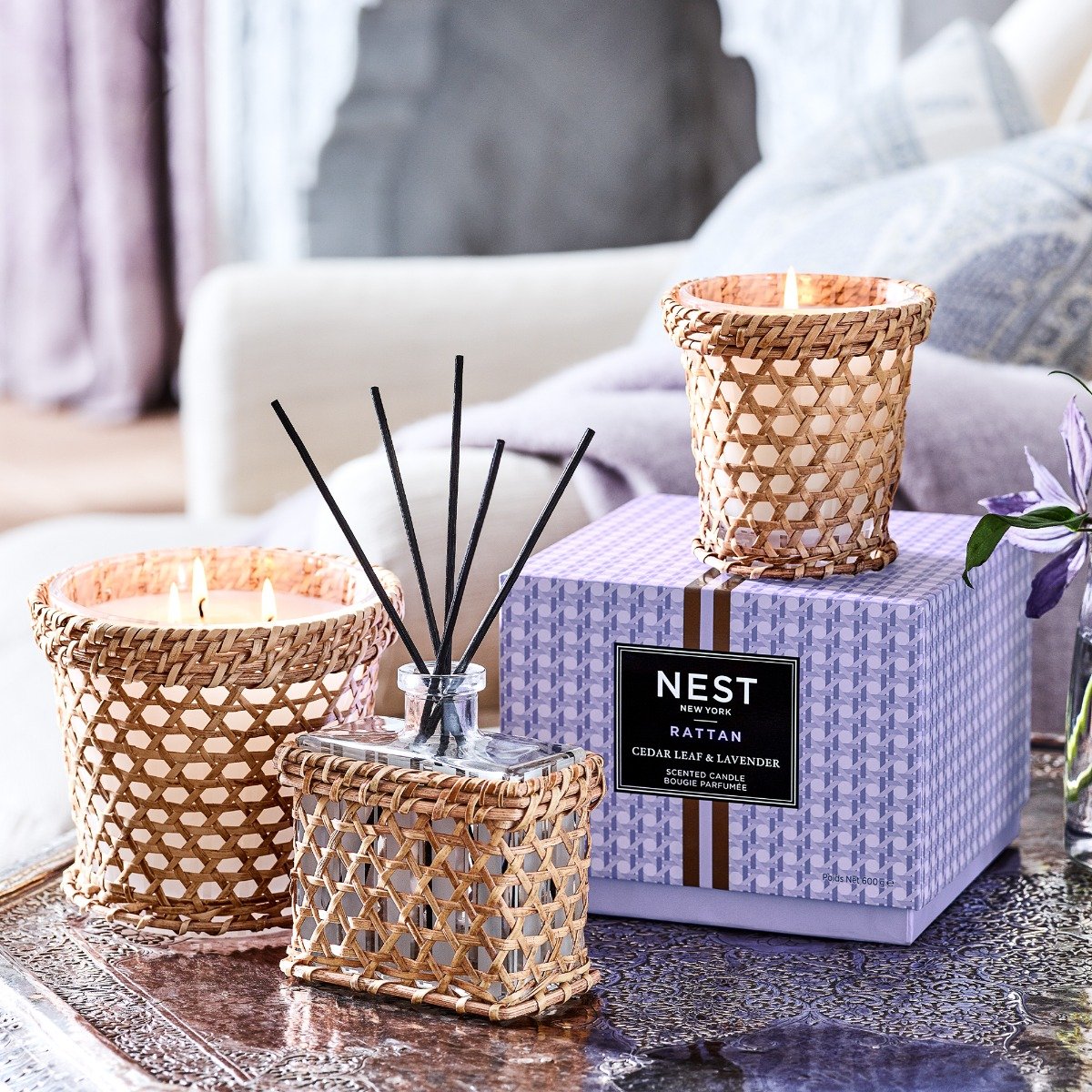 Nest - Cedar Leaf & Lavender Rattan Diffuser
