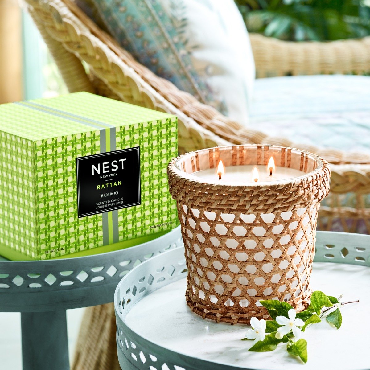 Nest - Bamboo Rattan 3 Wick Candle