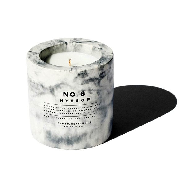 Photogenics - Hyssop #6 Concrete Candle