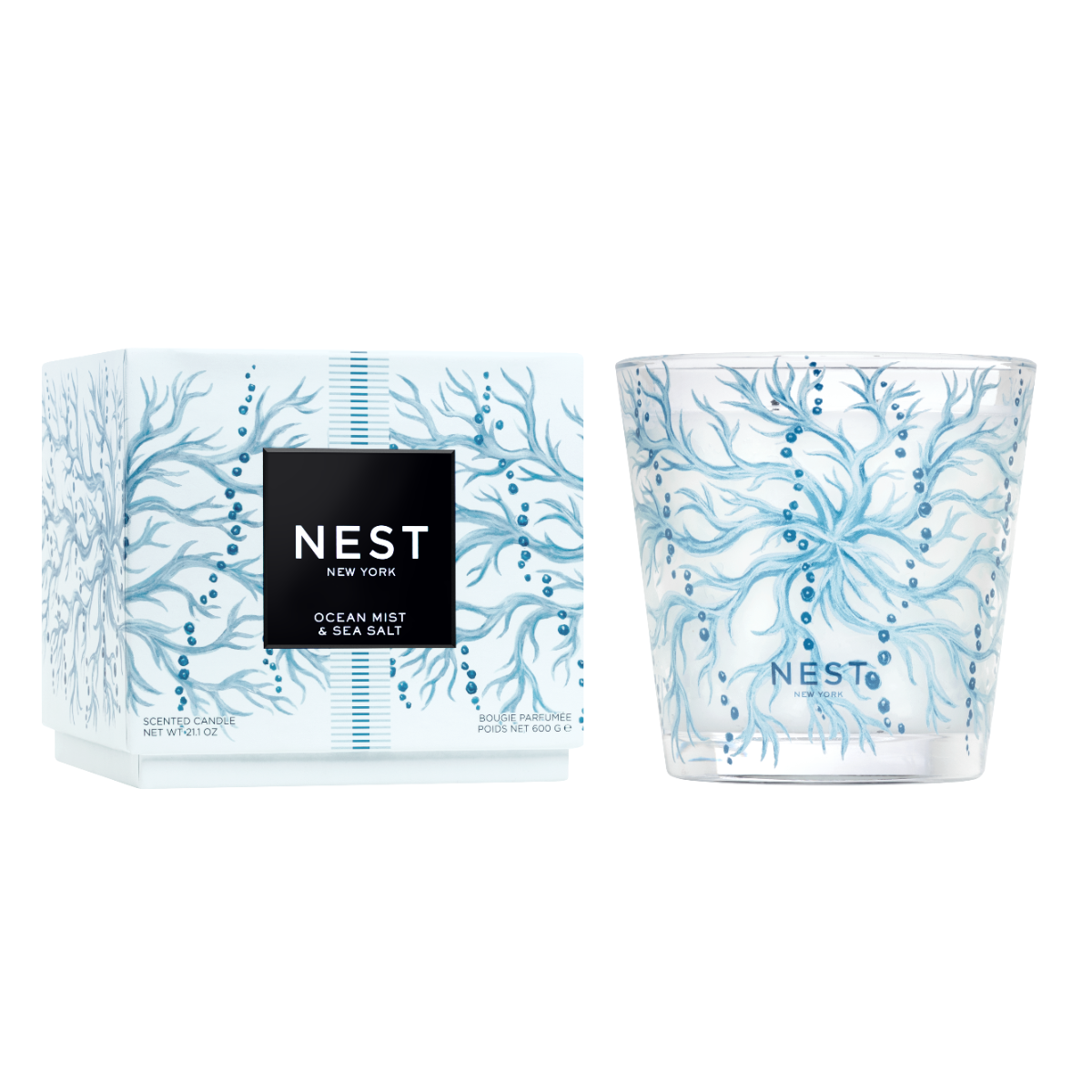 Nest - Ocean Mist & Sea Salt Decorative 3 Wick Candle