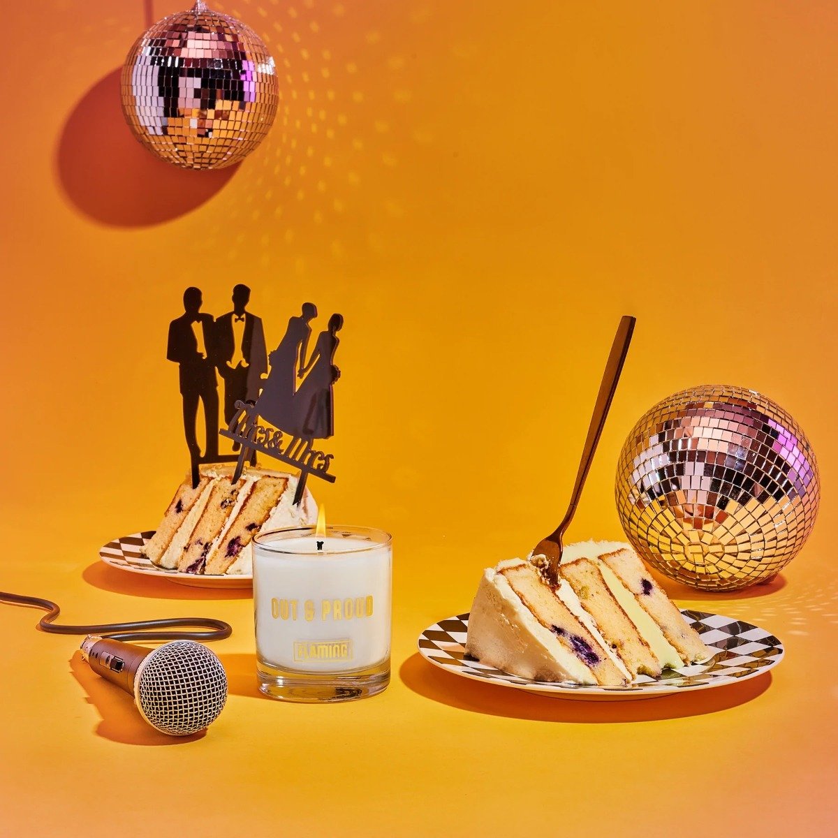 Flaming - Out & Proud (Shirley Temple) Candle