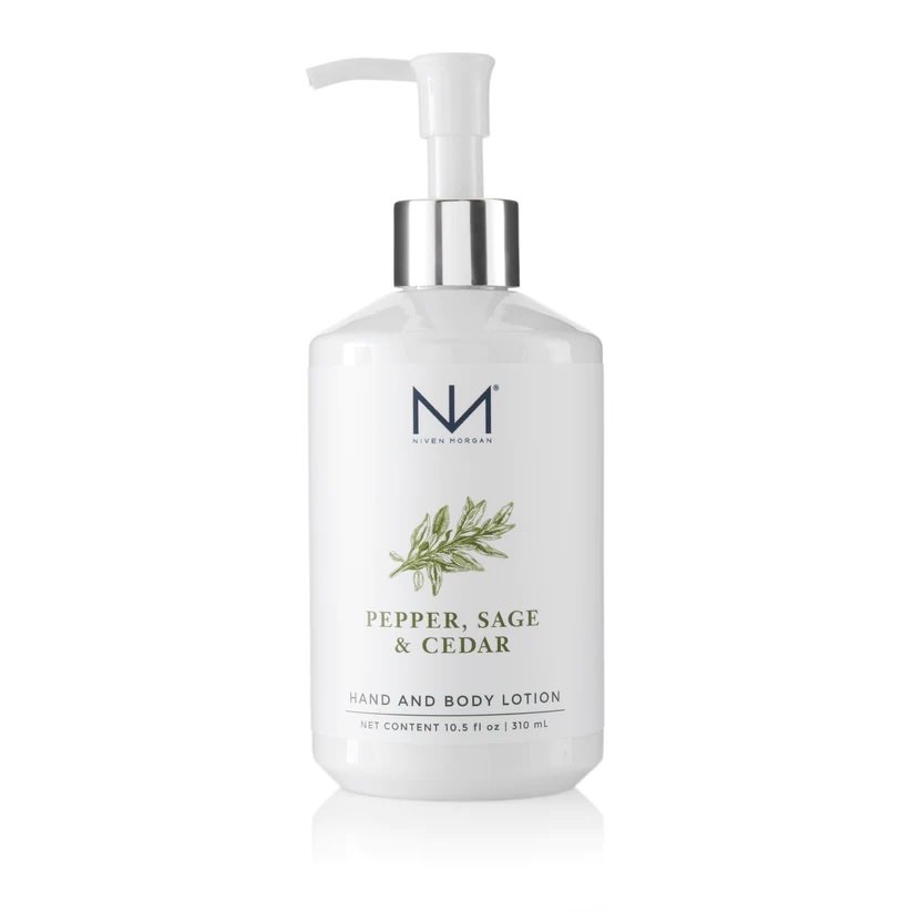 Niven Morgan - Pepper Sage & Cedar Hand & Body Lotion