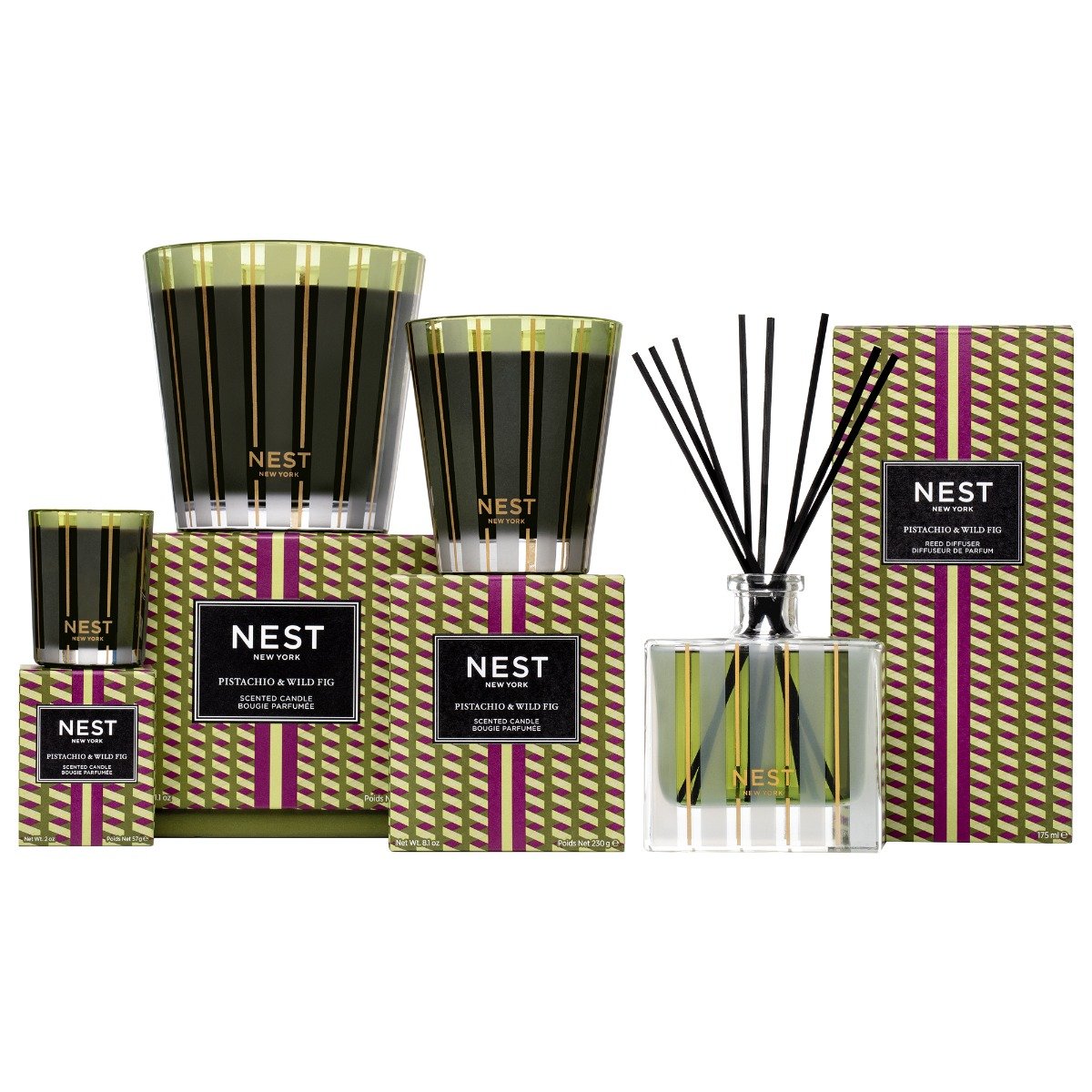 Nest - Pistachio & Wild Fig 3 Wick Candle