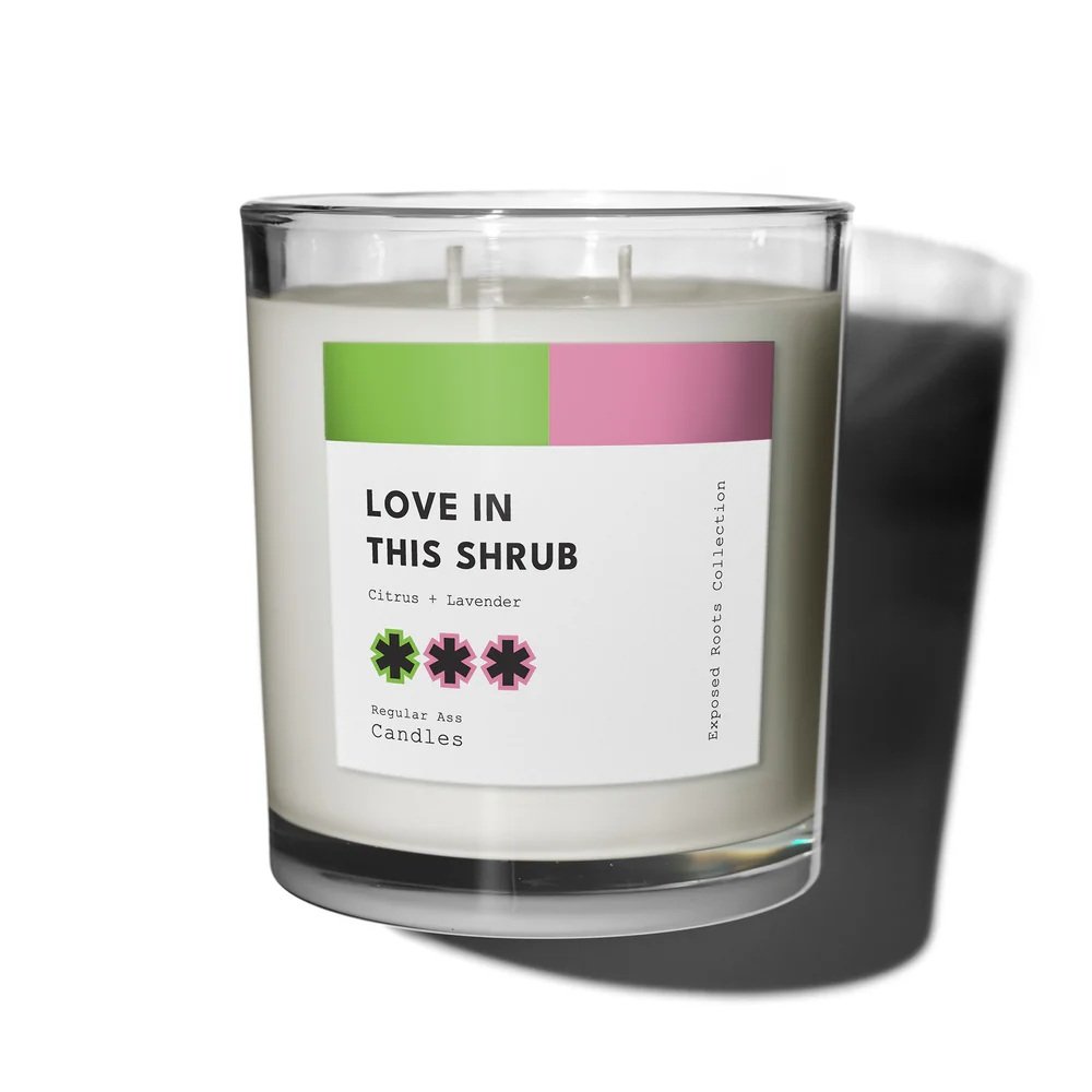 Regular Ass Candles - Love in This Shrub (Citrus + Lavender) Candle