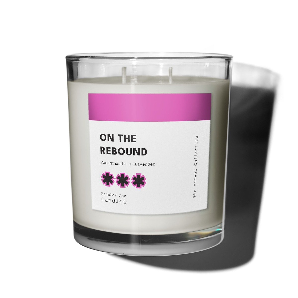 Regular Ass Candles - On The Rebound (Pomegranate + Lavender) Candle