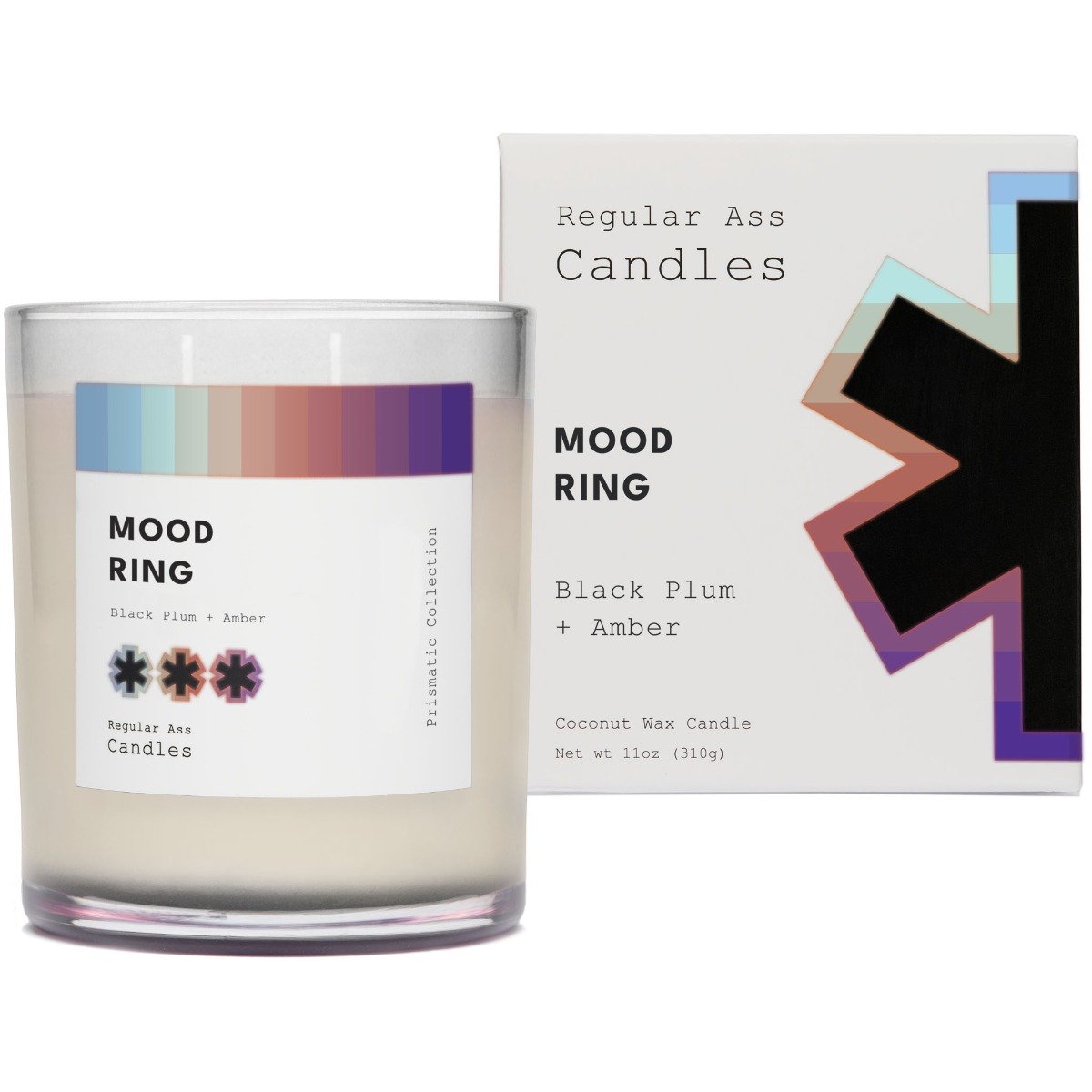 Regular Ass Candles - Mood Ring (Black Plum + Amber) Candle