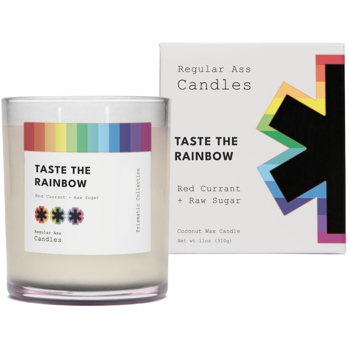 Regular Ass Candles - Taste the Rainbow (Red Currant + Pink Sugar) Candle
