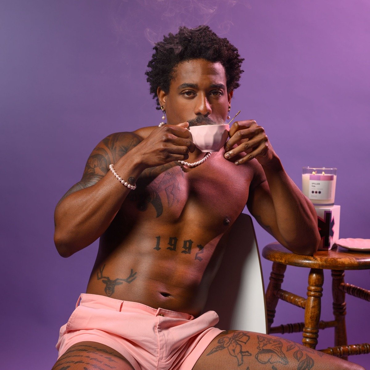 Regular Ass Candles - Spilled Tea (Lavender + Eucalyptus) Candle