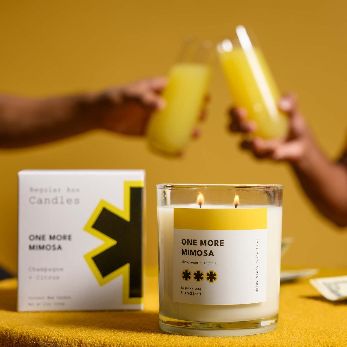 Regular Ass Candles - One More Mimosa (Champagne + Citrus) Candle