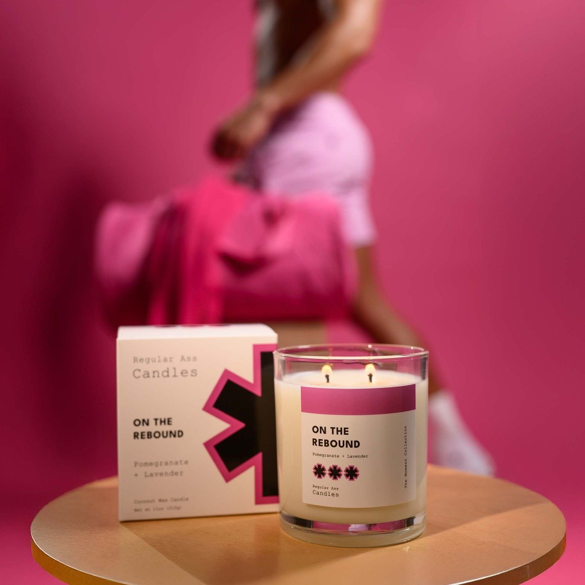 Regular Ass Candles - On The Rebound (Pomegranate + Lavender) Candle
