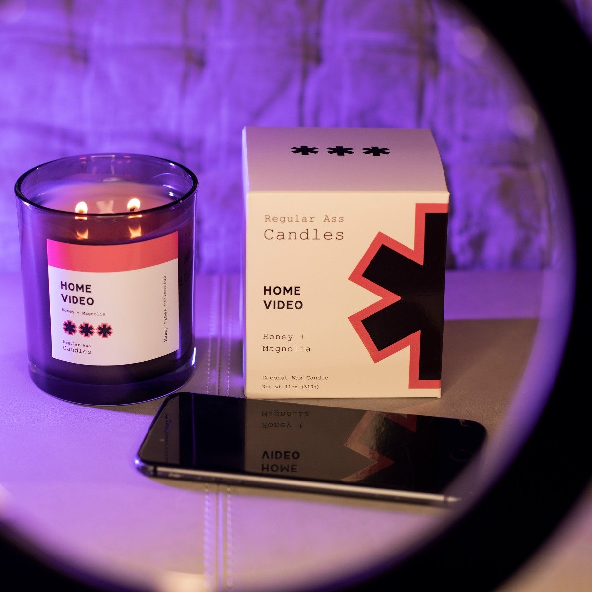 Regular Ass Candles - Home Video (Honey + Toffee) Candle