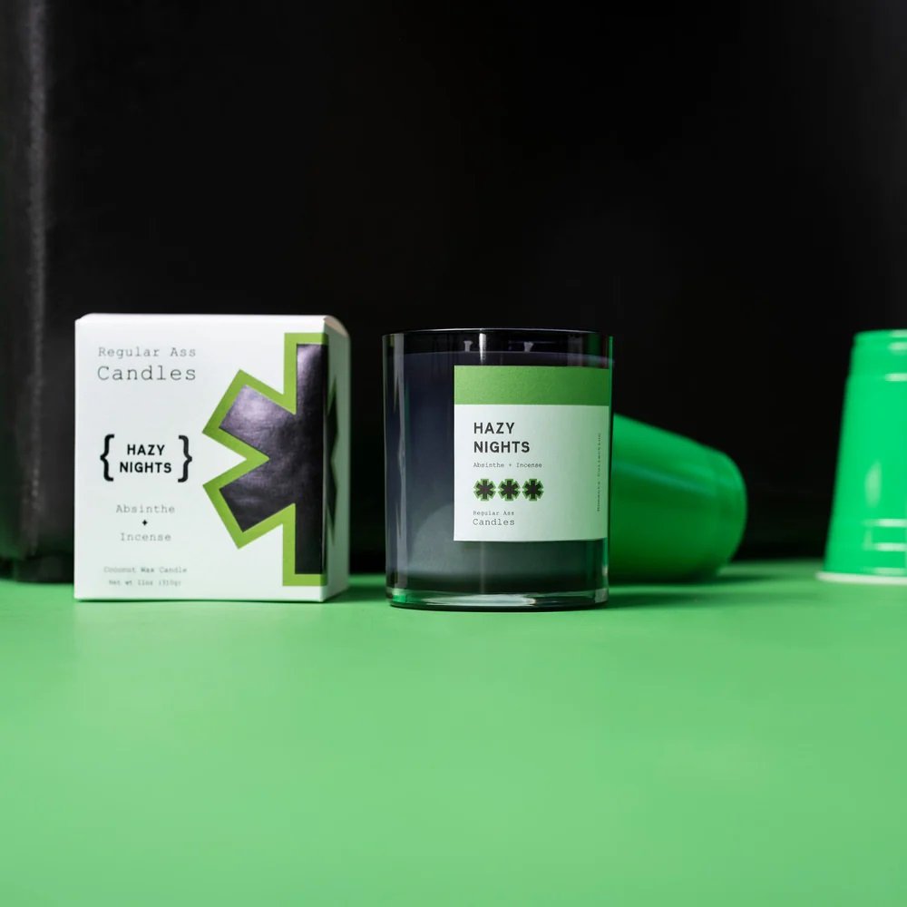 Regular Ass Candles - Hazy Nights (Incense + Vanilla) Candle