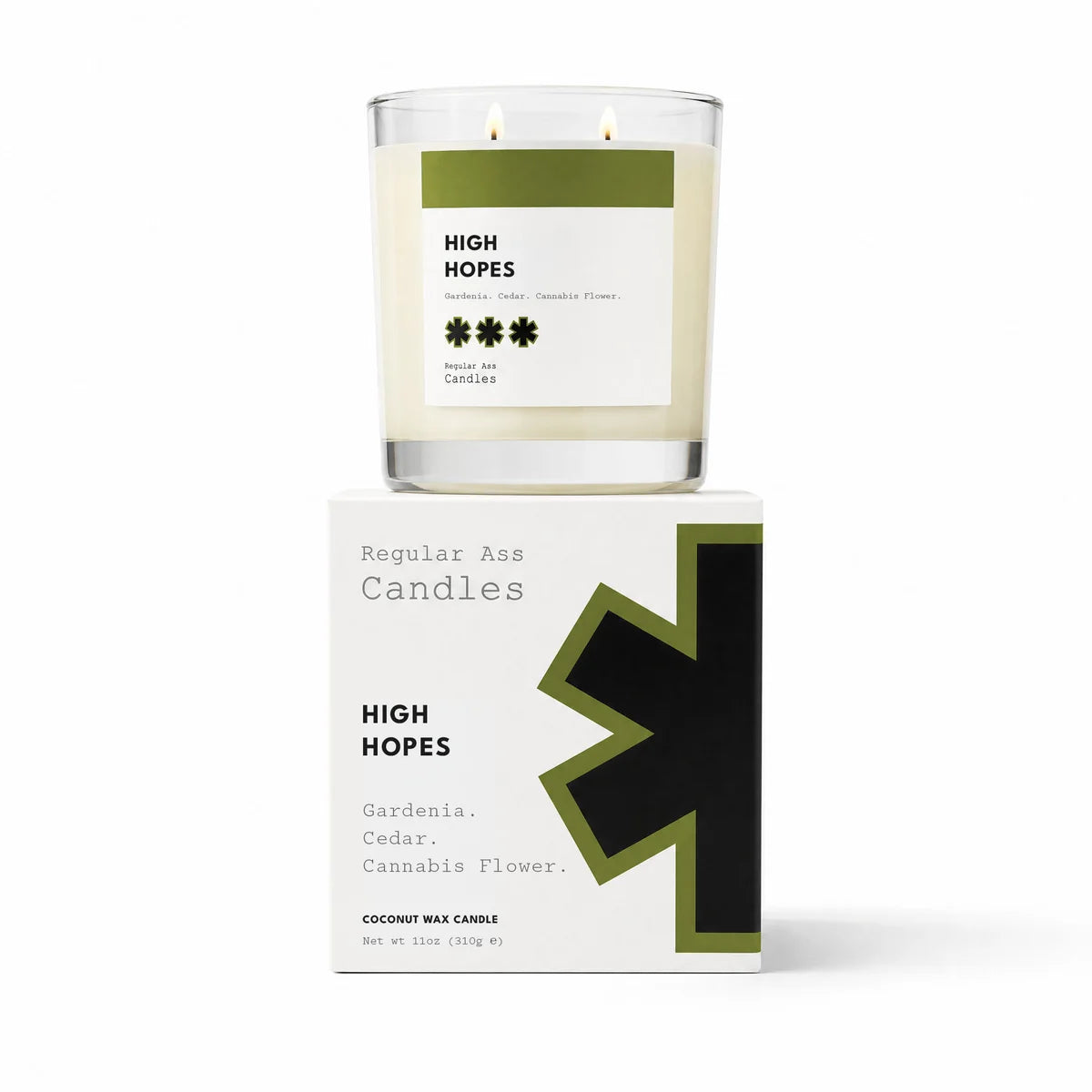 Regular Ass Candles - High Hopes (Cannabis Flower + Gardenia) Candle