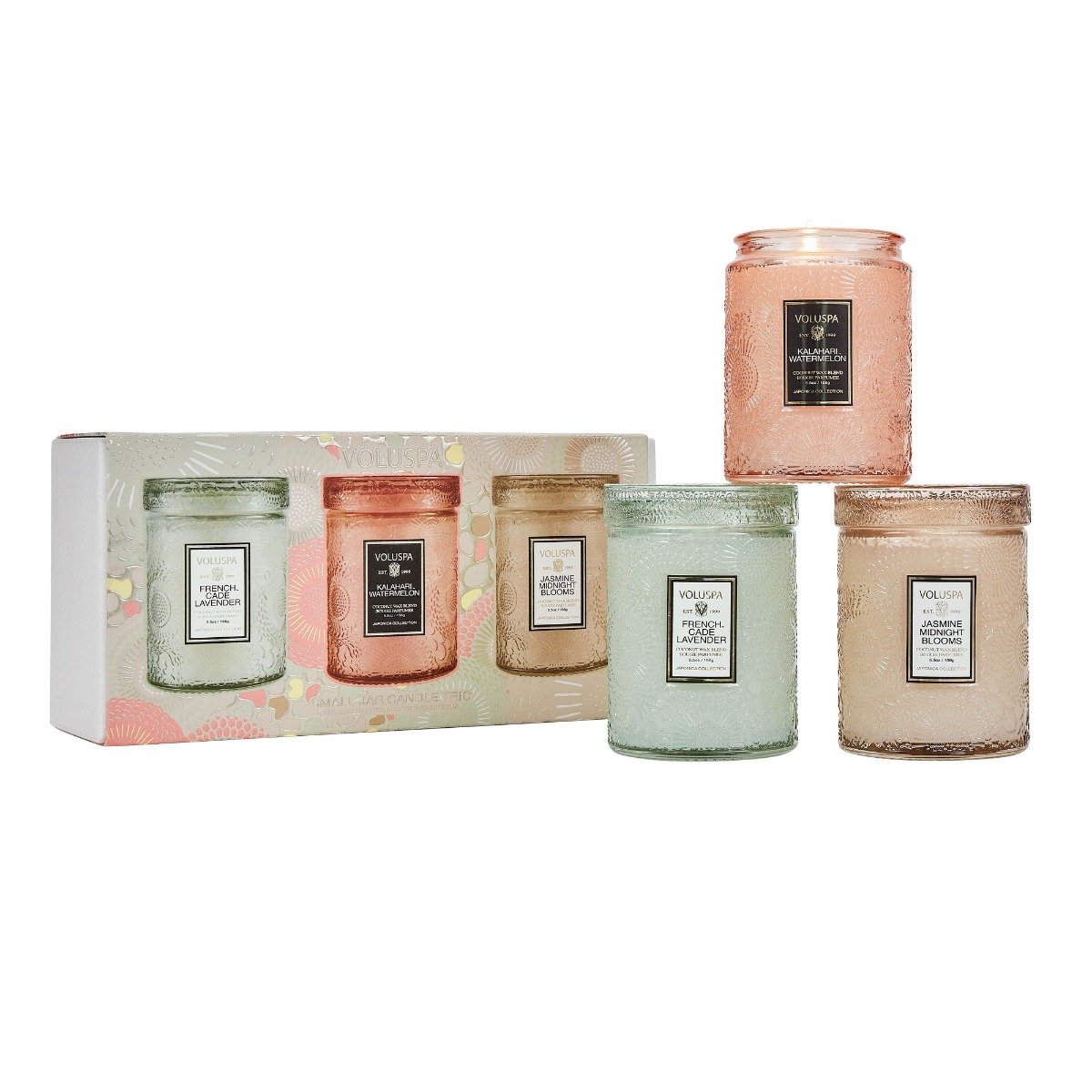Voluspa - Japonica Small Glass Candle Trio Set