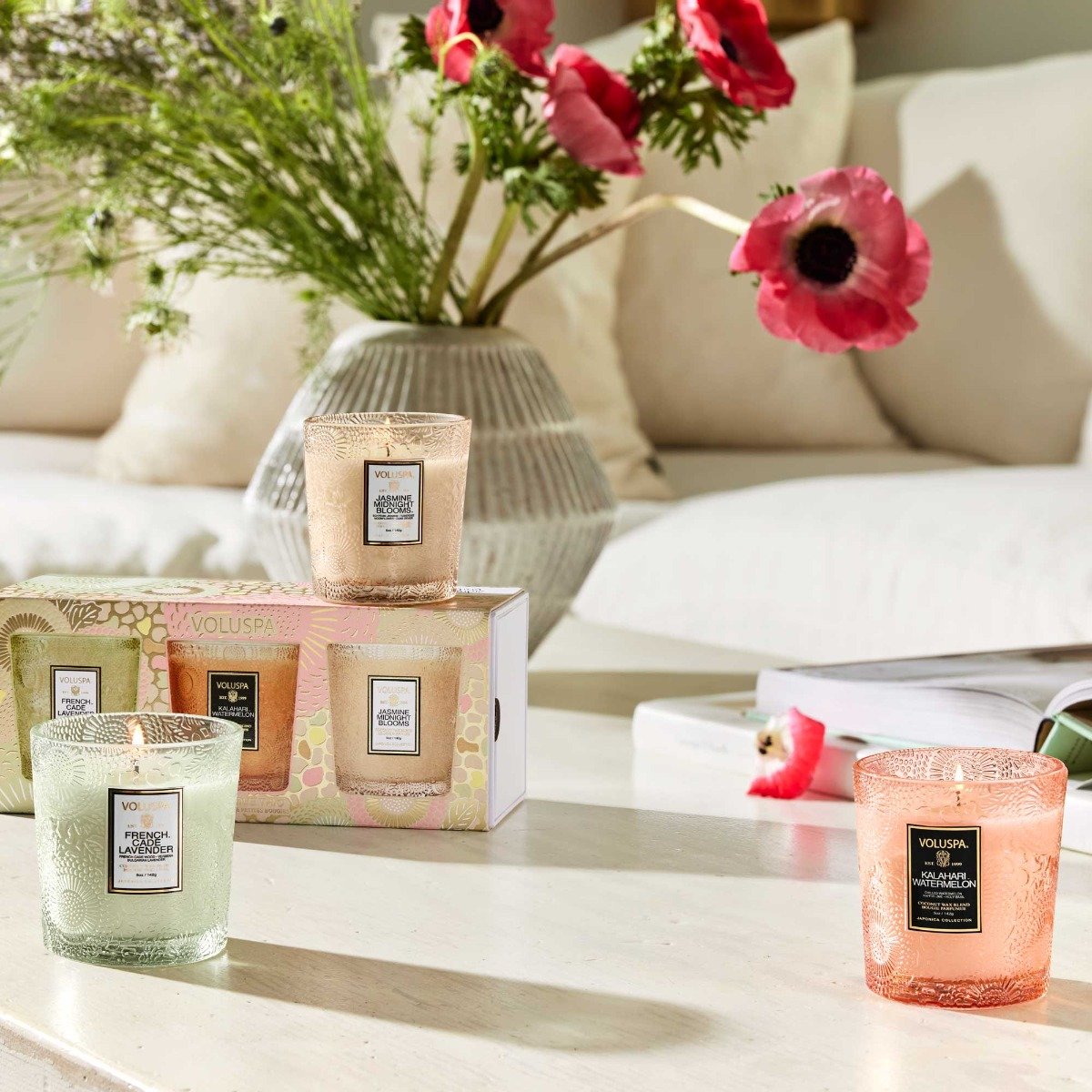 Voluspa - Japonica Spring Home Refresh Demi Candle Trio Set