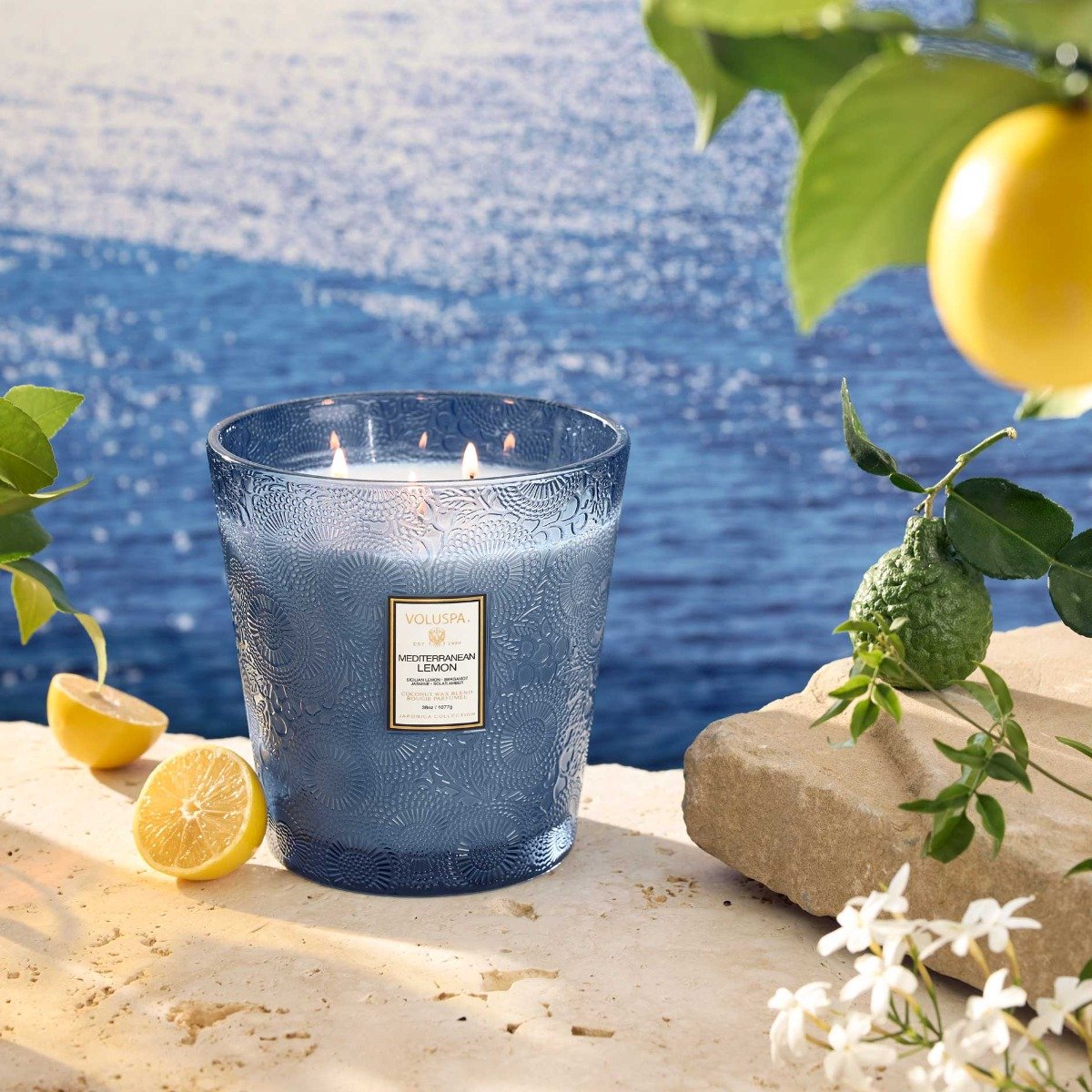 Voluspa - Mediterranean Lemon 5 Wick Hearth Candle