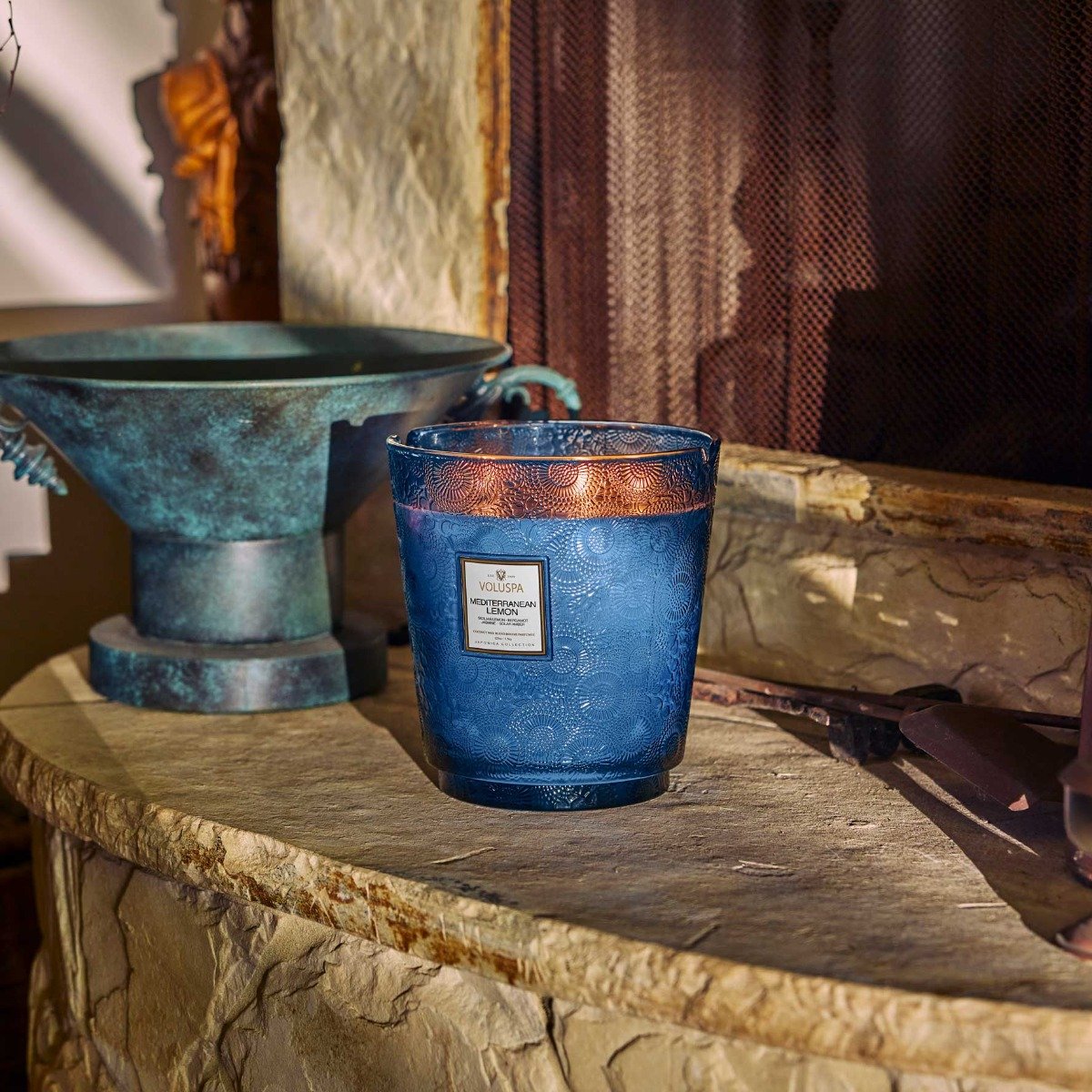 Voluspa - Mediterranean Lemon 5 Wick Hearth Candle