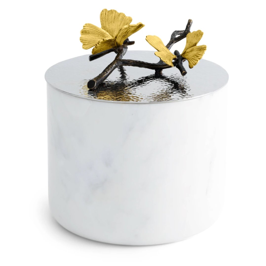 Michael Aram - Butterfly Ginko Large Marble Candle
