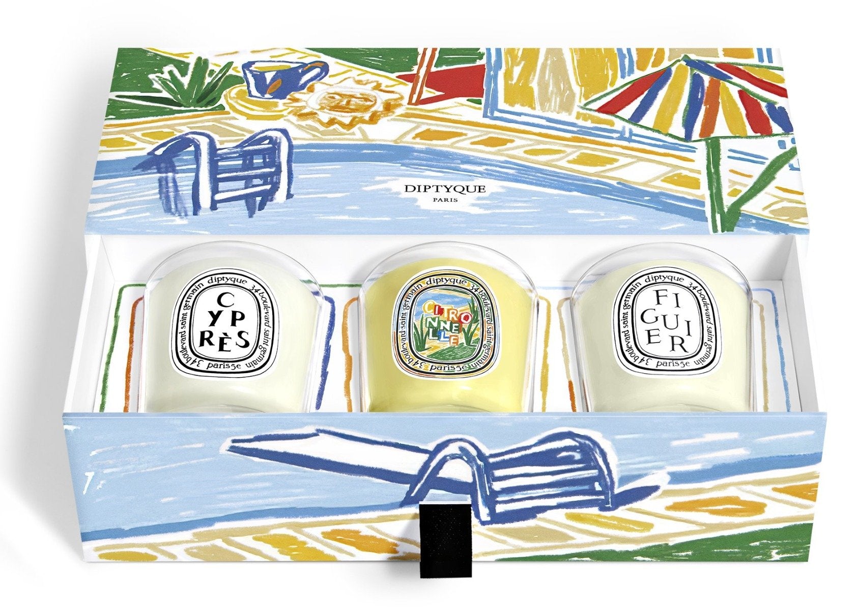 Diptyque - Summer 2024 LE Trio Mini Candle Gift Set