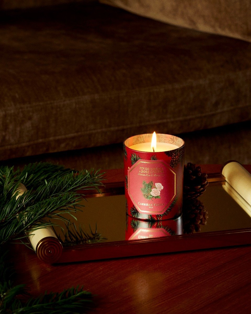 Carriere Freres - Siberian Pine & Winter Rose Candle