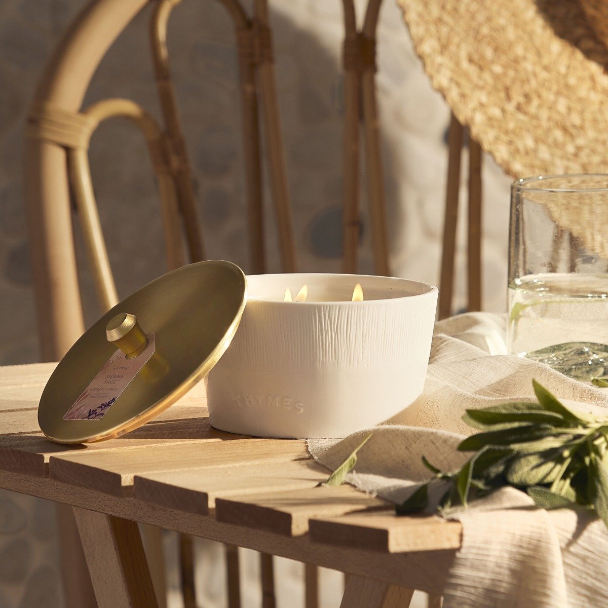 Thymes - Sienna Sage 3 Wick Statement Candle