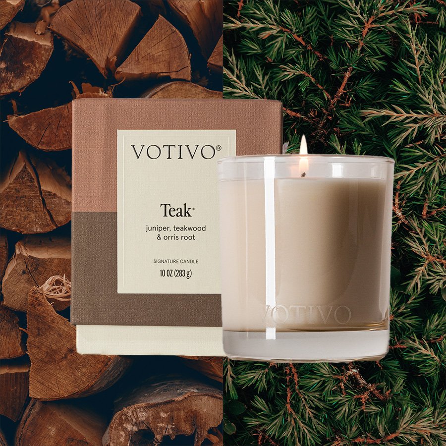 Votivo - Teak Signature 10oz Candle