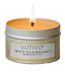 Votivo - White Tea & Bergamot Travel Tin Candle