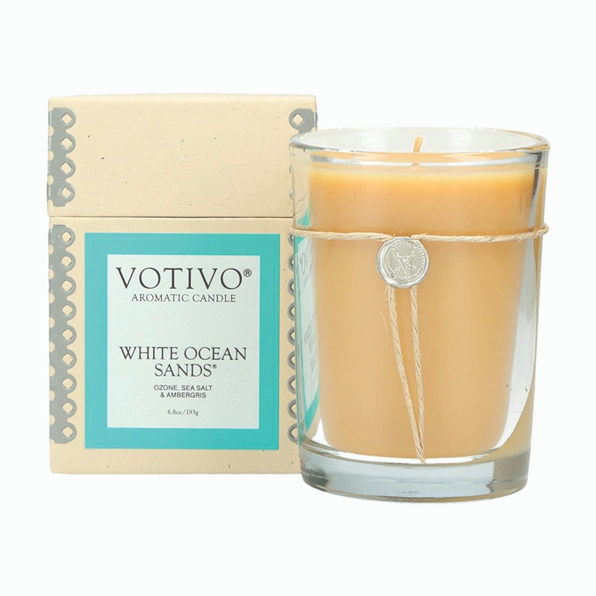 Votivo - White Ocean Sands Aromatic 6.8oz Candle