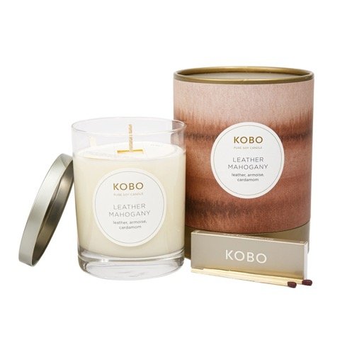 Kobo - Watercolor Leather Mahogany Candle
