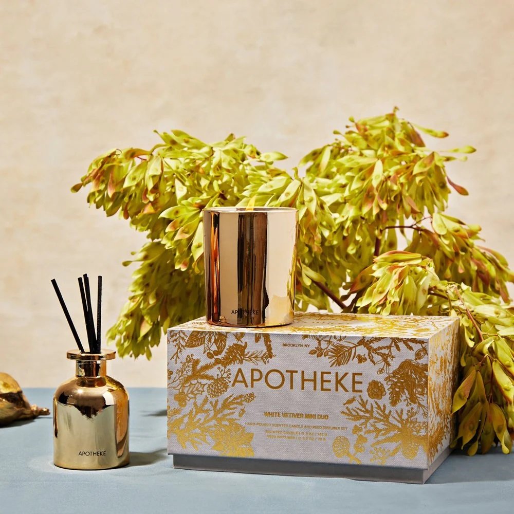 Apotheke - White Vetiver Mini Candle & Reed Diffuser Duo