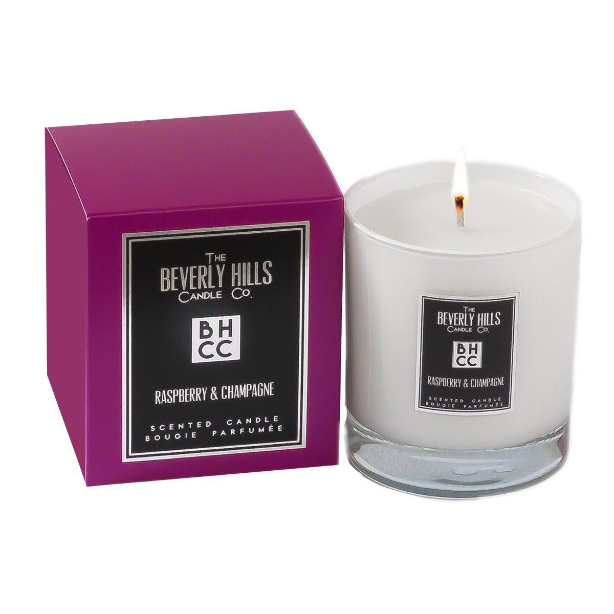 The Beverly Hills Candle Company - Raspberry & Champagne Candle