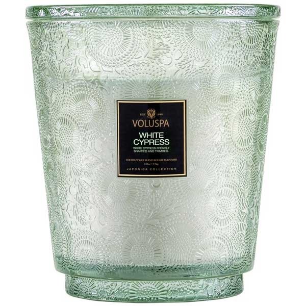 Voluspa - White Cypress 5 Wick Hearth Candle