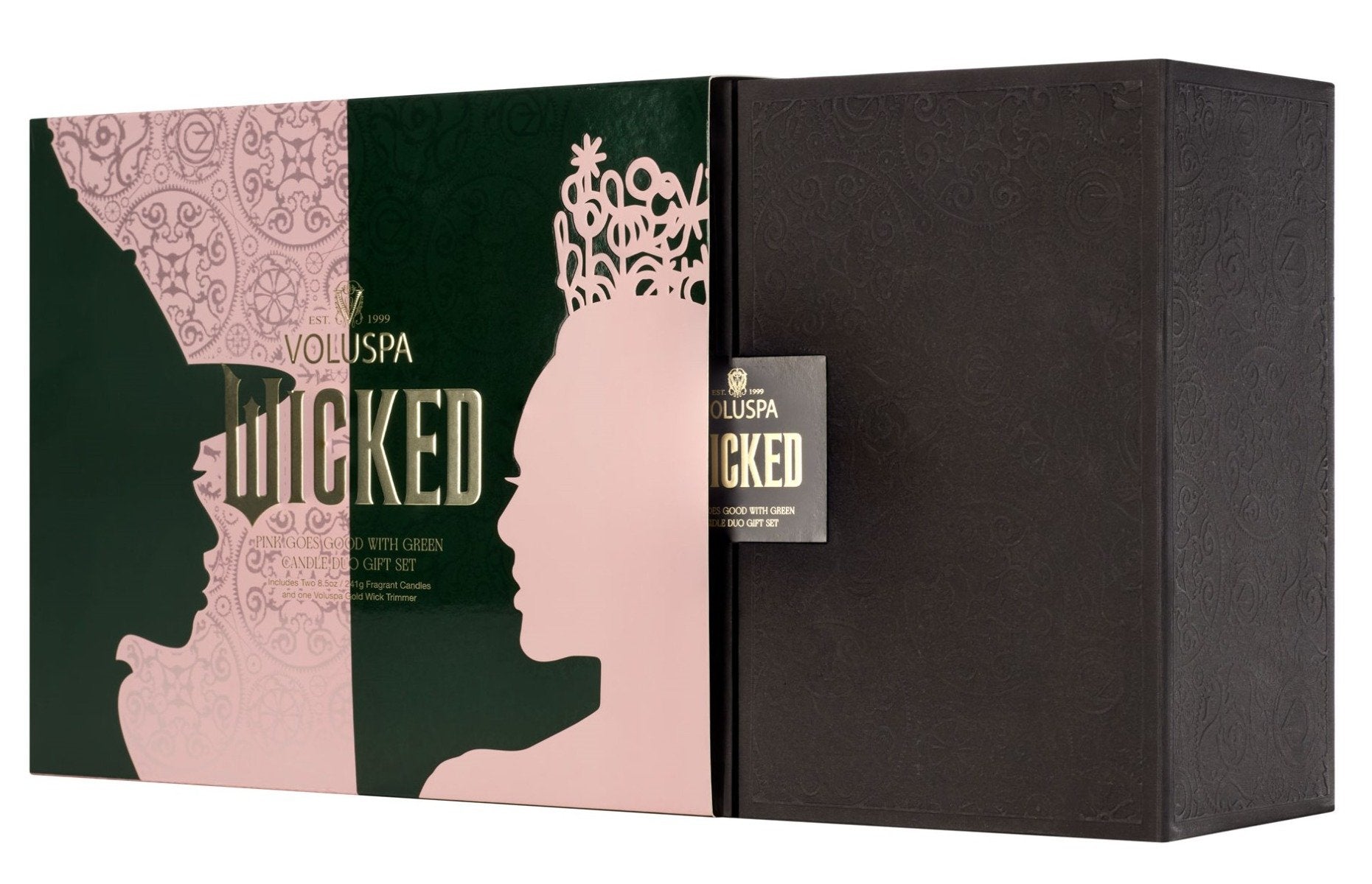 Voluspa - Pink Goes Good With Green Candle Duo Set (Wicked Collection)
