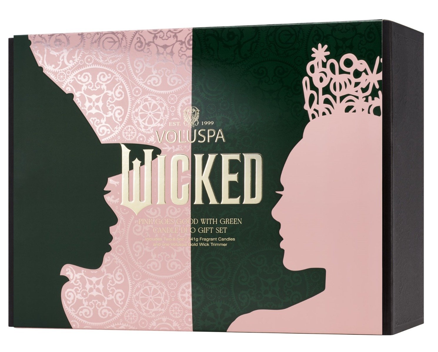 Voluspa - Pink Goes Good With Green Candle Duo Set (Wicked Collection)