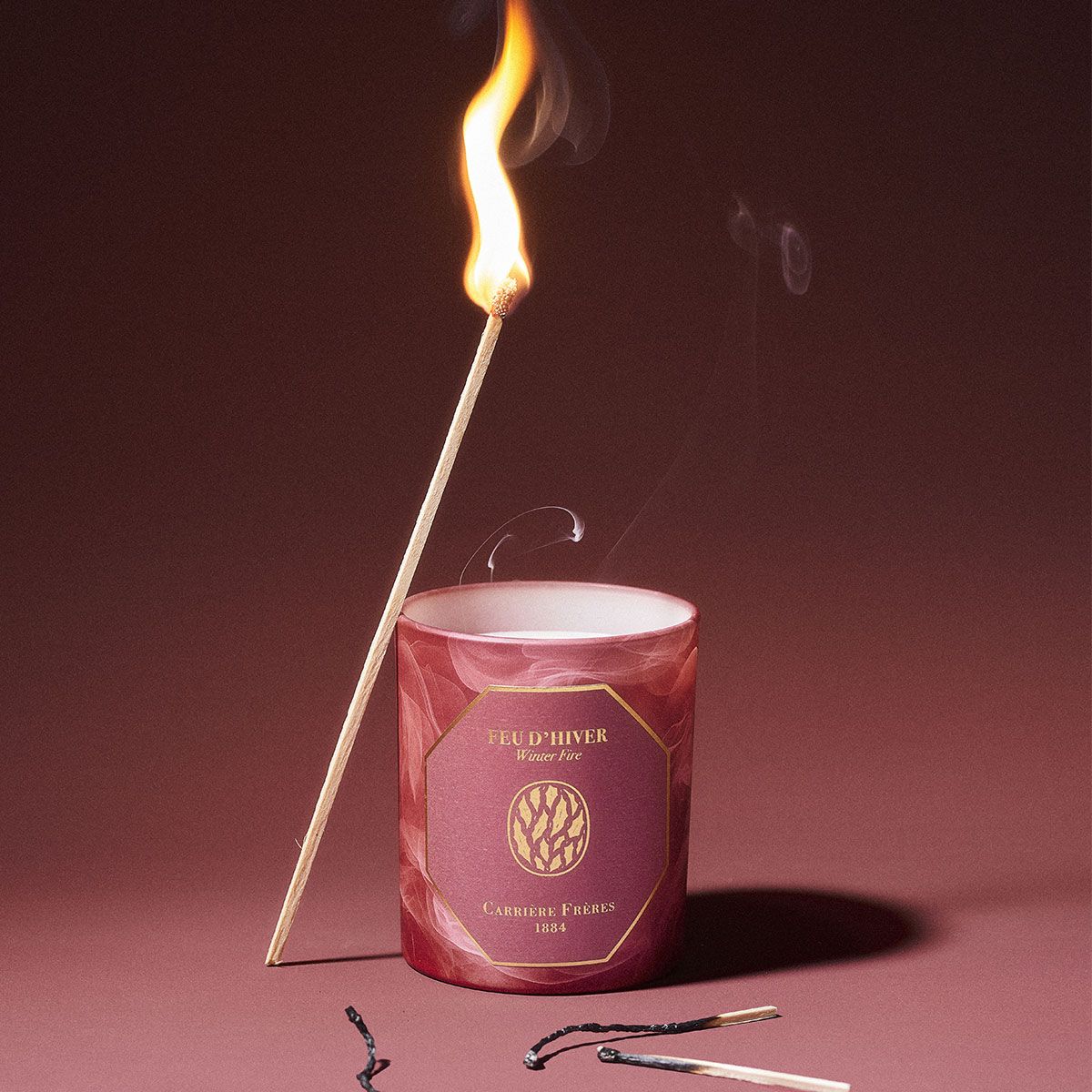 Carriere Freres - Winter Fire Candle